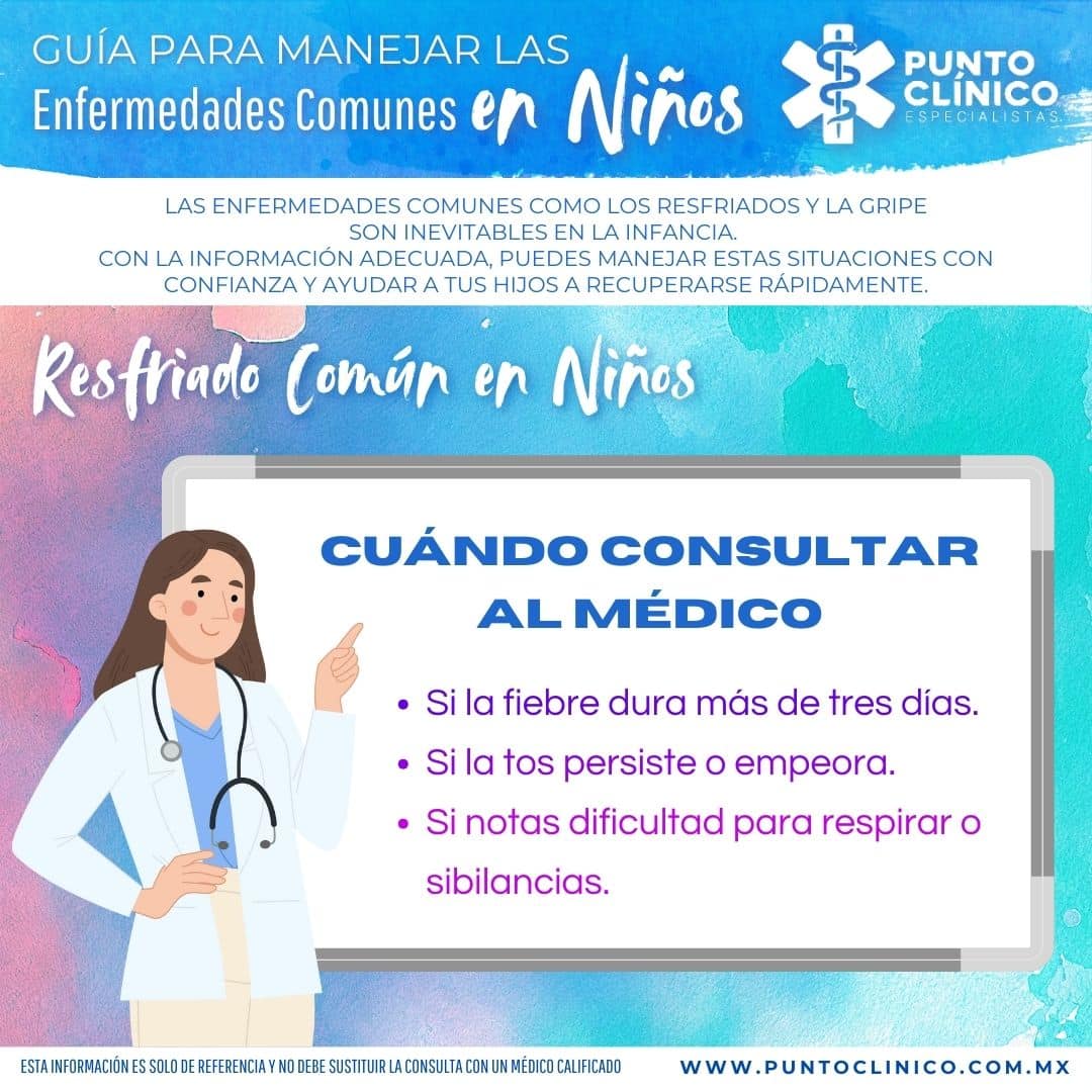 resfriado comun en infantes cuando consultar al medico